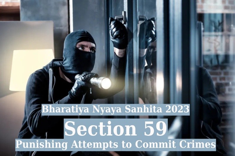 Bharatiya Nyaya Sanhita 2023 Section 59-person is doing crime