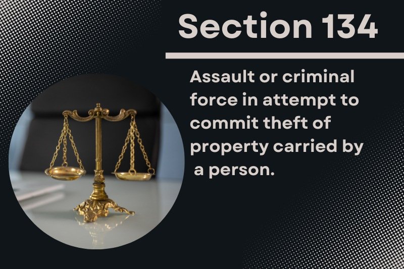 Assault or criminal force in attempt to commit theft of property carried by a person