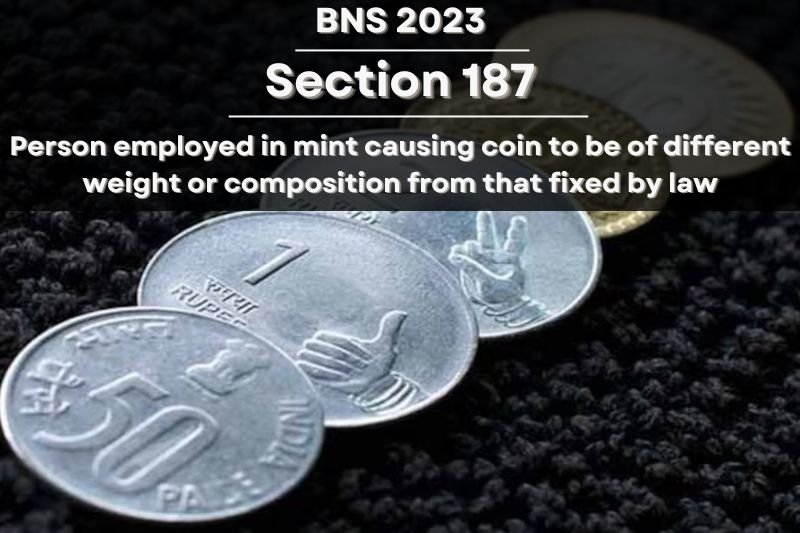 BNS-Section-187-Mint-Employee-Coin-Law-Indian-Currency-Fraud-Coin-Tampering-Law-Bhartiya-Nyay-Sanhita-2023